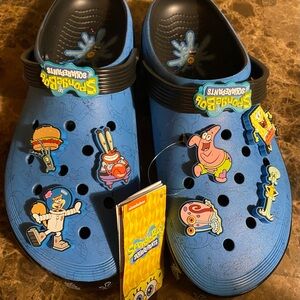 SpongeBob SquarePants Kids Blue Character Clogs